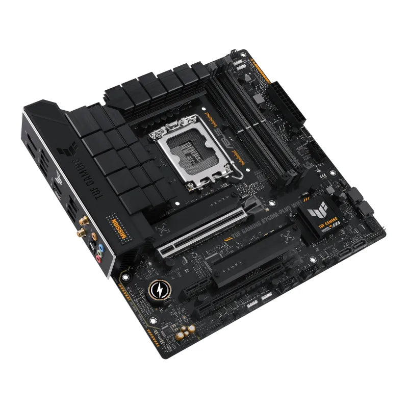 ASUS TUF Gaming B760M-Plus WIFI, Intel, LGA 1700, Intel® Celeron®, Intel® Core™ i3, Intel® Core™ i5, Intel® Core™ i7, Intel® Core™ i9, LGA 1700, DDR5-SDRAM, 128 GB