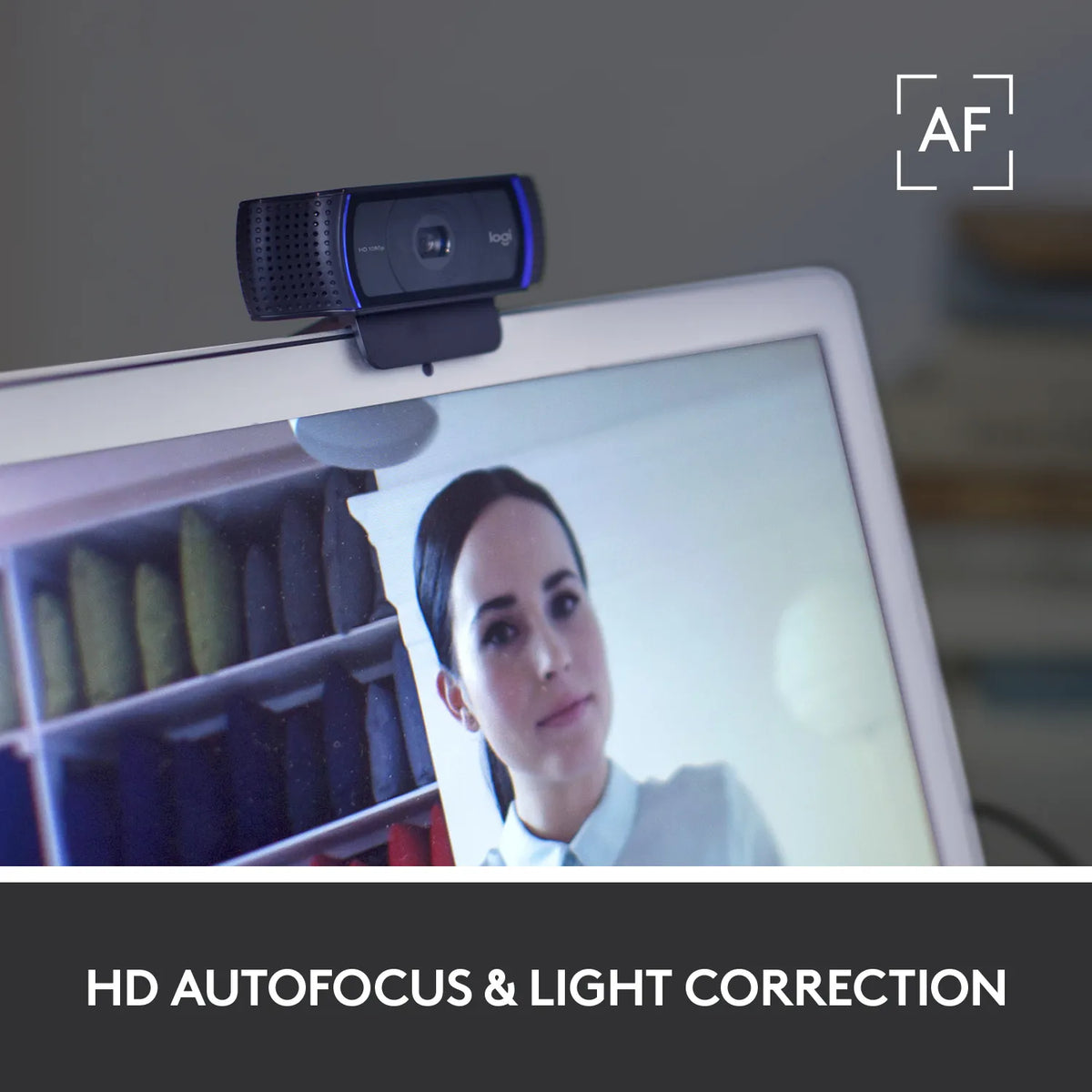 LOGI C920s 960-001252 Webcam  HD Pro USB Full HD 10MP Carl Zeis Lens 20 step autofocus  Microphone with noise reduction USB-A