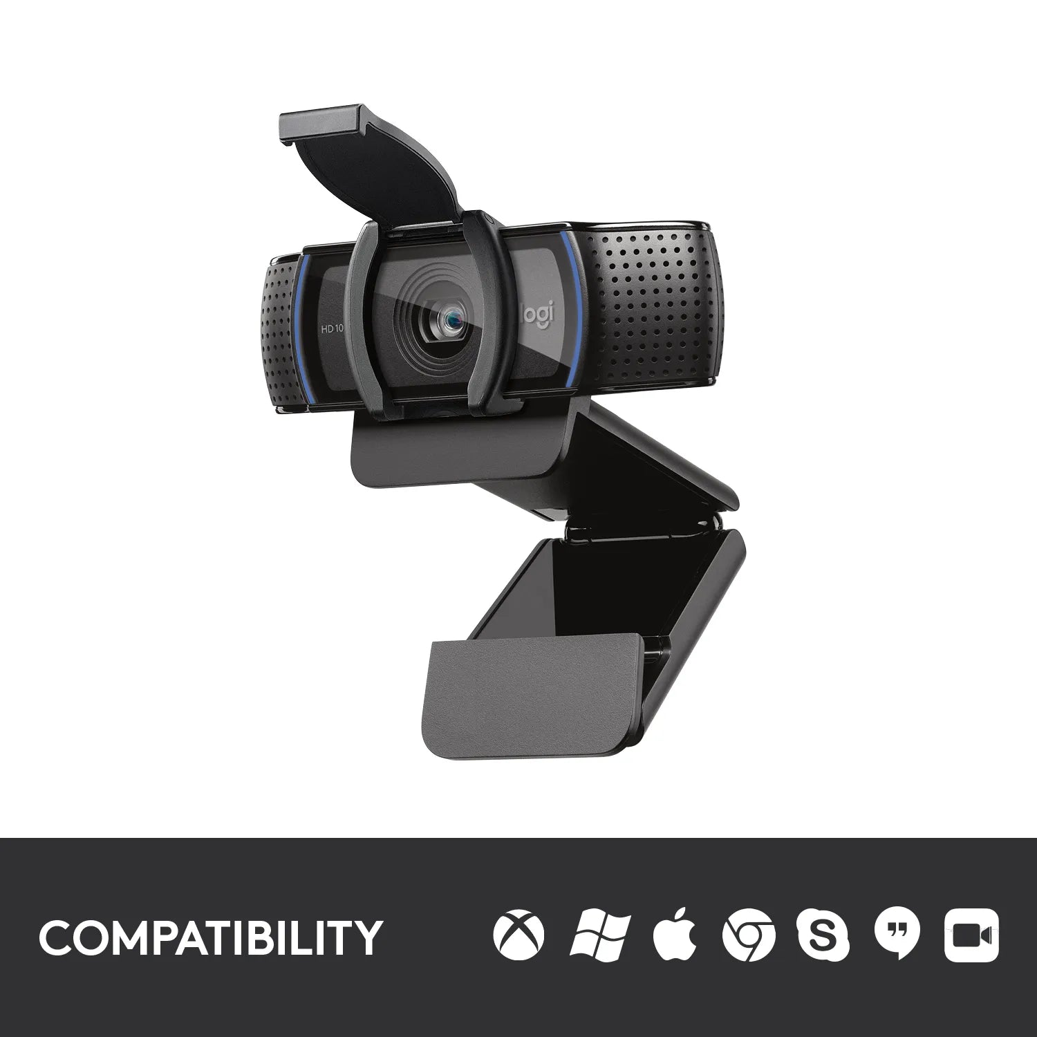 Logitech HD Pro Webcam C920, 1920 x 1080 pixels, Full HD, 30 fps, 720p, 1080p, Privacy cover, 78°