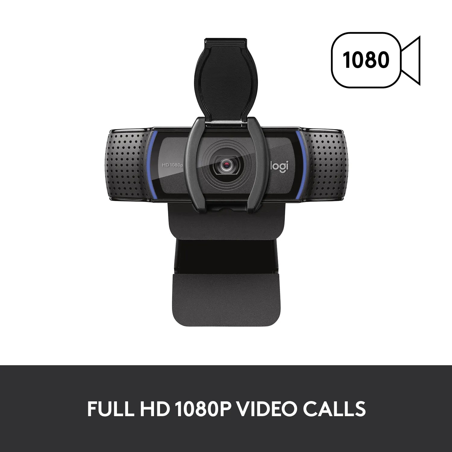 Logitech HD Pro Webcam C920, 1920 x 1080 pixels, Full HD, 30 fps, 720p, 1080p, Privacy cover, 78°