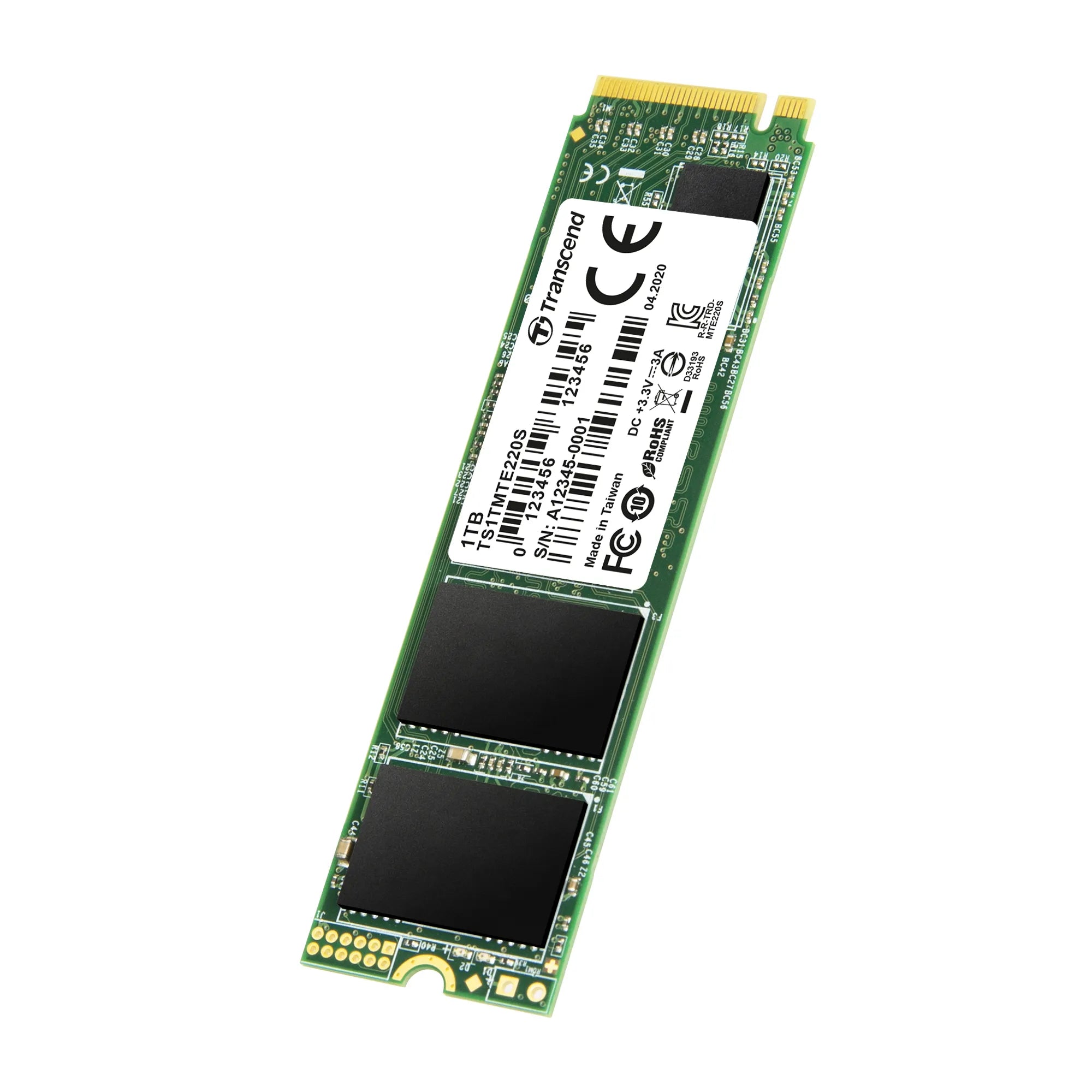 Transcend PCIe SSD 220S 1TB, 1 TB, M.2, 3500 MB/s