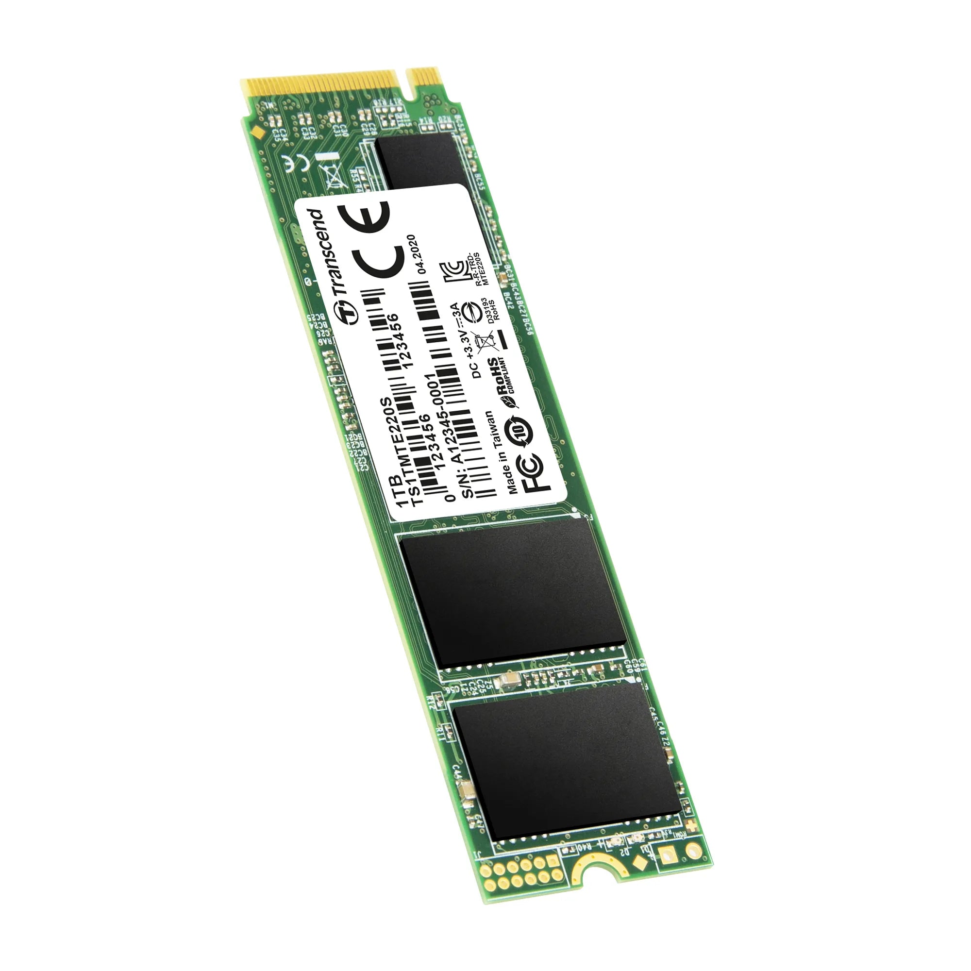 Transcend PCIe SSD 220S 1TB, 1 TB, M.2, 3500 MB/s