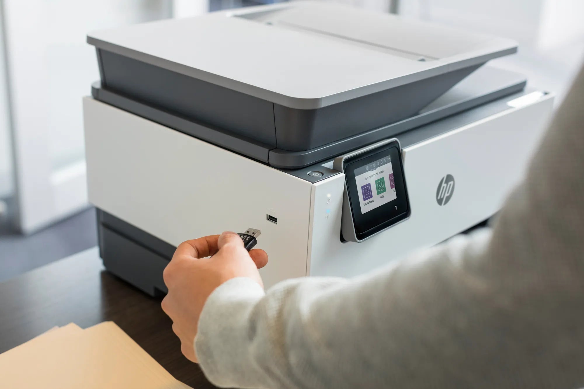 HP OfficeJet Pro 9013, Thermal Inkjet, Colour printing, 4800 x 1200 DPI, A4, Direct printing, Black,Green