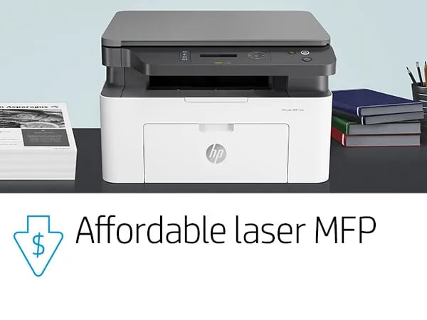 HP Laser MFP 135w, Black and white, Printer for Small medium business, Print, copy, scan, Laser, Mono printing, 1200 x 1200 DPI, Mono copying, A4, Grey, White