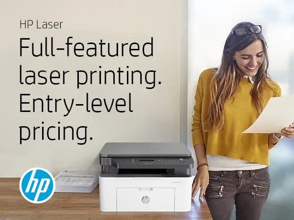 HP Laser MFP 135w, Black and white, Printer for Small medium business, Print, copy, scan, Laser, Mono printing, 1200 x 1200 DPI, Mono copying, A4, Grey, White