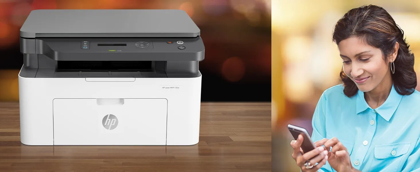 HP Laser MFP 135w, Black and white, Printer for Small medium business, Print, copy, scan, Laser, Mono printing, 1200 x 1200 DPI, Mono copying, A4, Grey, White