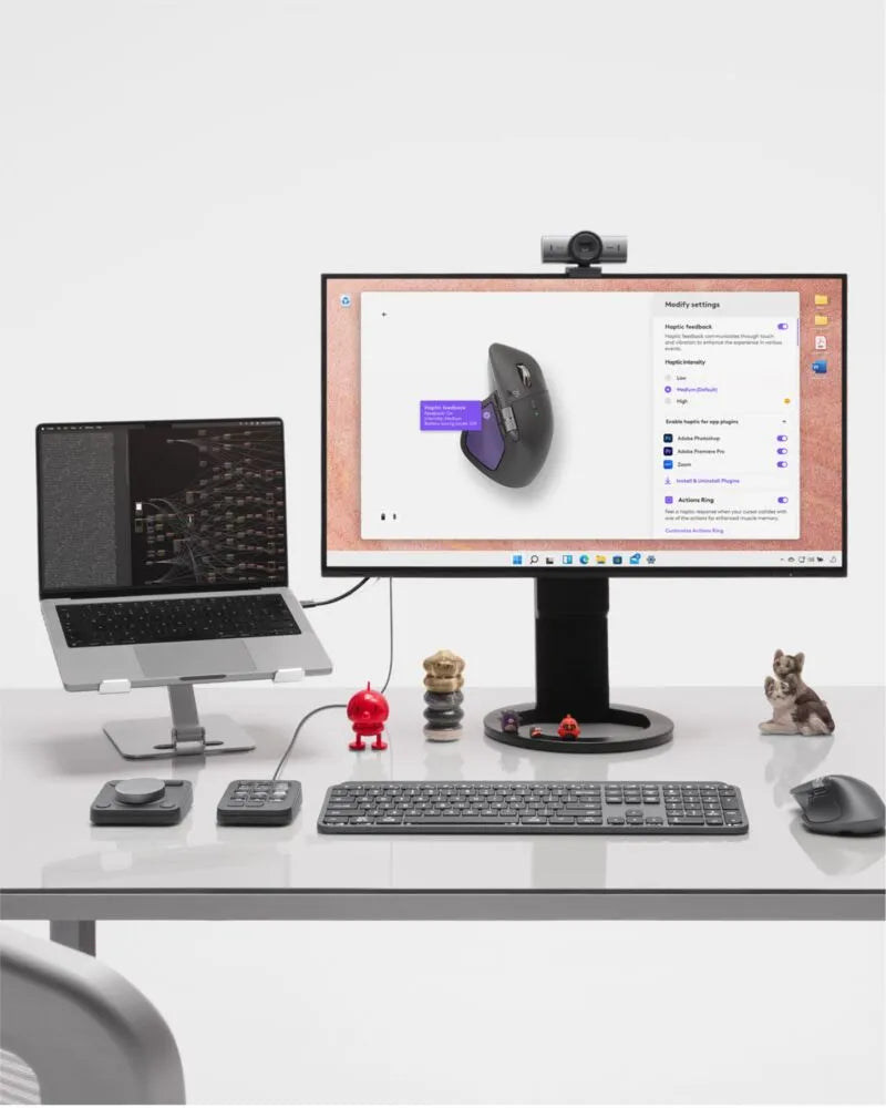 Logitech MX Master 4; Wireless - USB-C Bolt receiver - Graphite.