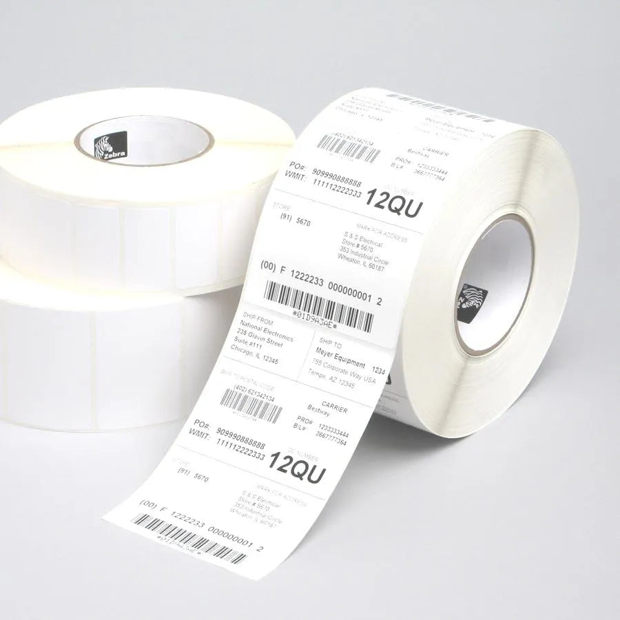 Zebra Z-Perform 1000T, White, Z-Perform 1000T, Thermal transfer, 101.6 x 203.2 mm, 10.2 cm (4"), 726 pc(s)