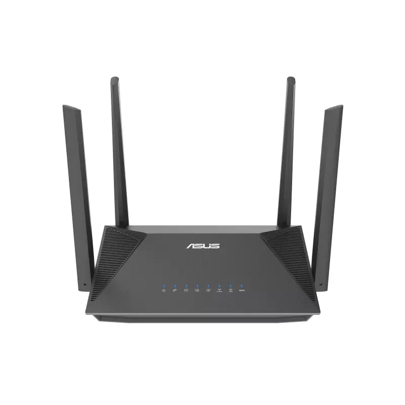 ASUS RT-AX52 AX1800 AiMesh, Wi-Fi 6 (802.11ax), Dual-band (2.4 GHz / 5 GHz), Ethernet LAN, Black, Tabletop router