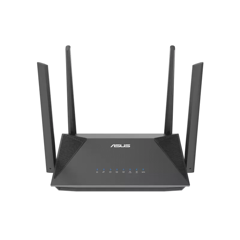 ASUS RT-AX52 AX1800 AiMesh, Wi-Fi 6 (802.11ax), Dual-band (2.4 GHz / 5 GHz), Ethernet LAN, Black, Tabletop router