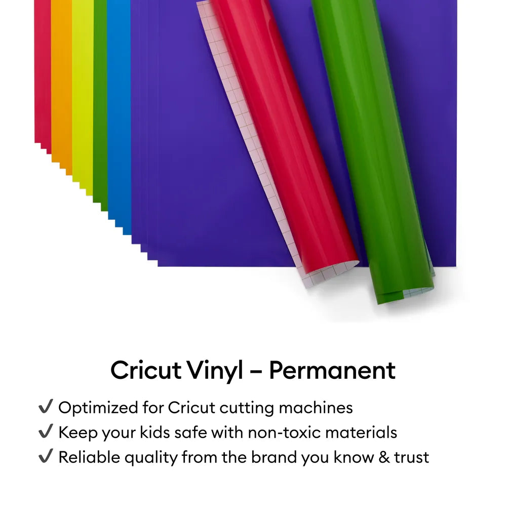 2011588 - Cricut Premium Vinyl Permanent 30x30cm 6-sheet Sampler (Summer)