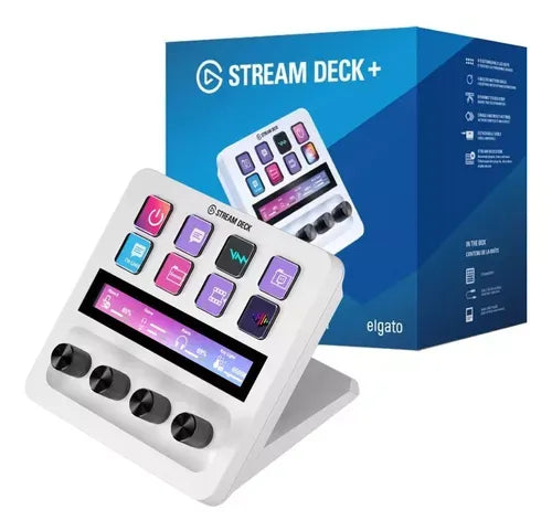 Elgato Stream Deck + - 8 Customizable LCD Keys; 4 multifunction dials