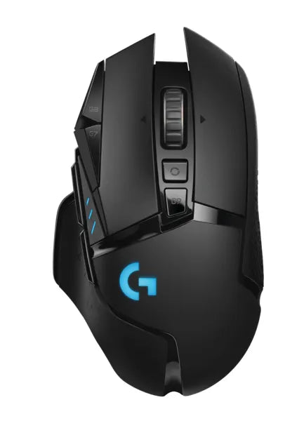 Logitech G G502, Right-hand, Optical, RF Wireless, 16000 DPI, 1 ms, Black