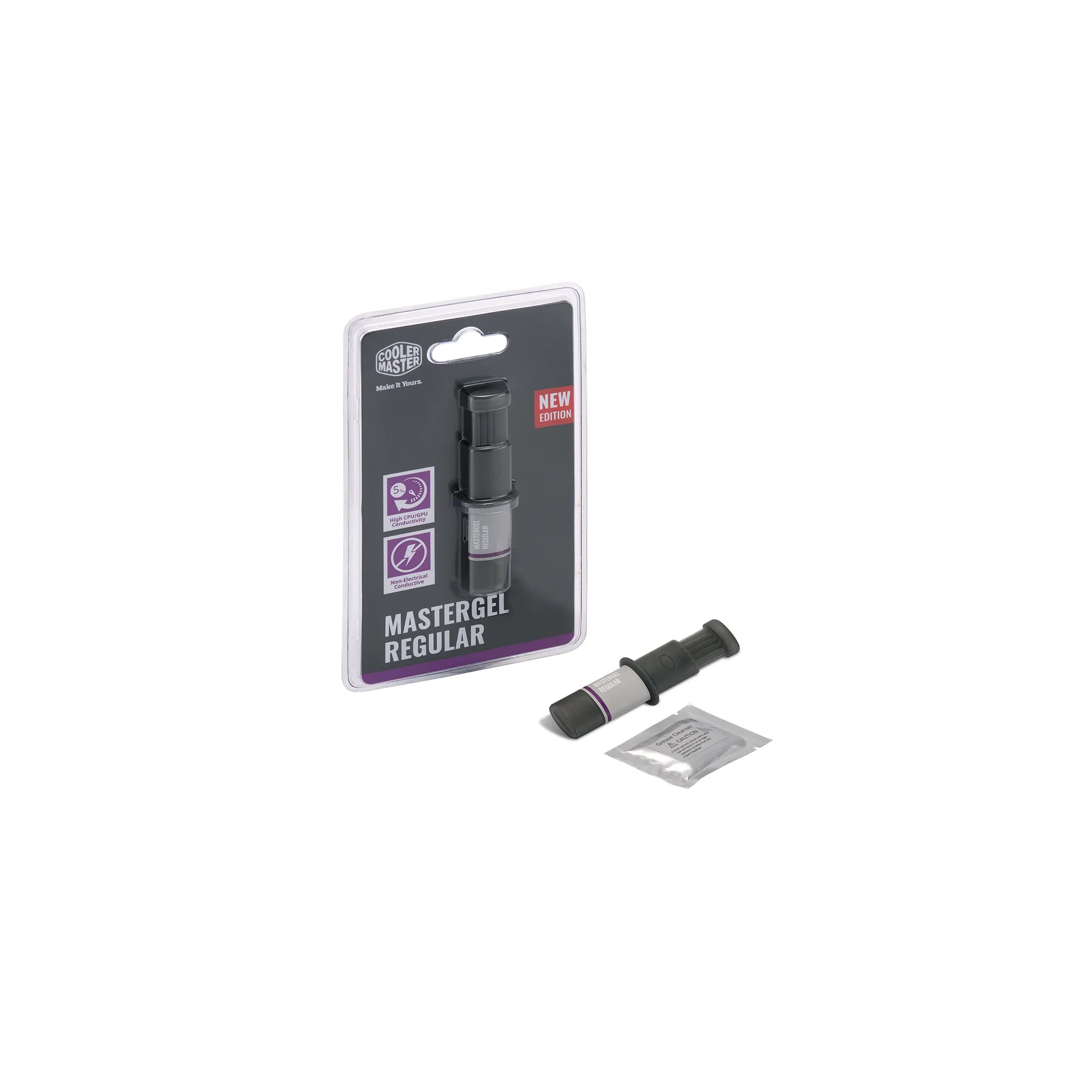 Cooler Master MasterGel Regular, 5 W/m·K, 2.5 g/cm³, Grey, 1.5 ml, Blister