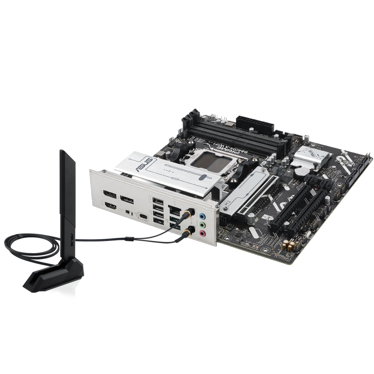 ASUS Motherboard/mATX/AM5/DDR5/4xDIMM/Max.256GB/1xPCIe4x16/2xPCIe3x16/ 3xM.2/4xSATA 6Gb/s/2xDP/1xHDMI/RAID/WIFI 6E