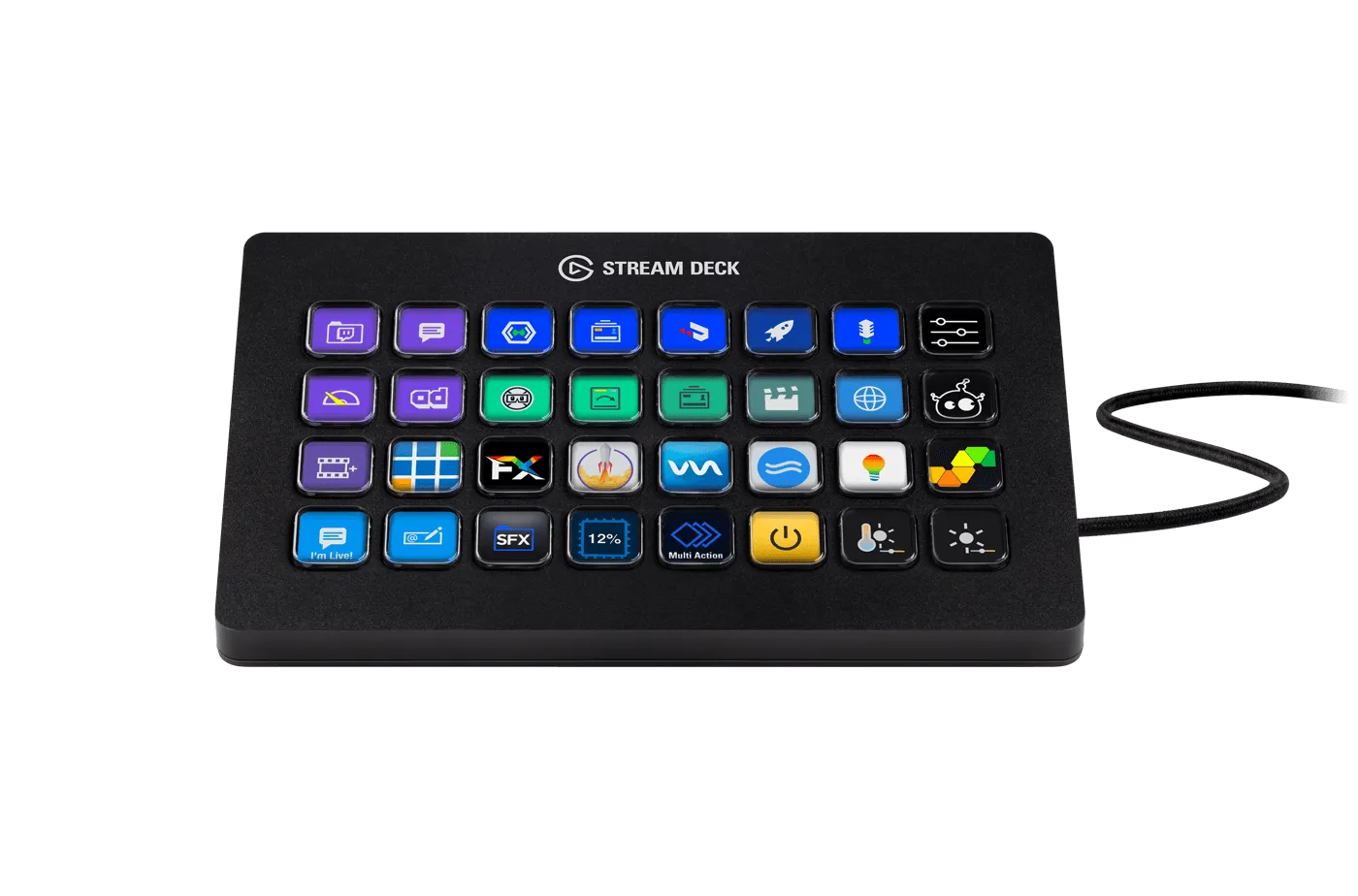 Elgato Stream Deck XL, Black, 32 buttons, 182 mm, 112 mm, 34 mm, 410 g