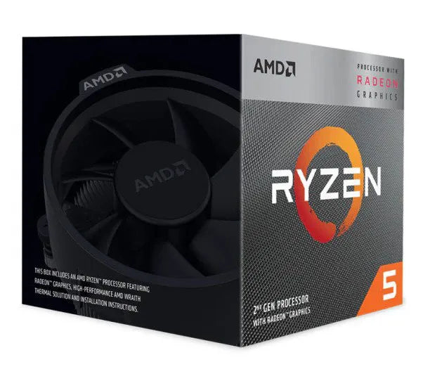 AMD Ryzen 5 3400G, AMD Ryzen™ 5, Socket AM4, 12 nm, AMD, 3400G, 3.7 GHz