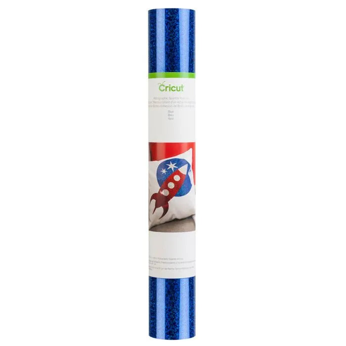 Cricut 2004138, Heat transfer vinyl roll, Blue, Monochromatic, Glitter, 305 mm, 609.6 mm