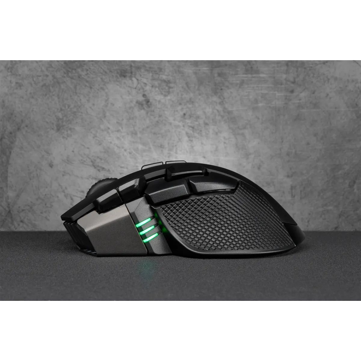 Corsair IronClaw RGB, Right-hand, Optical, RF Wireless + Bluetooth + USB Type-A, 18000 DPI, Black