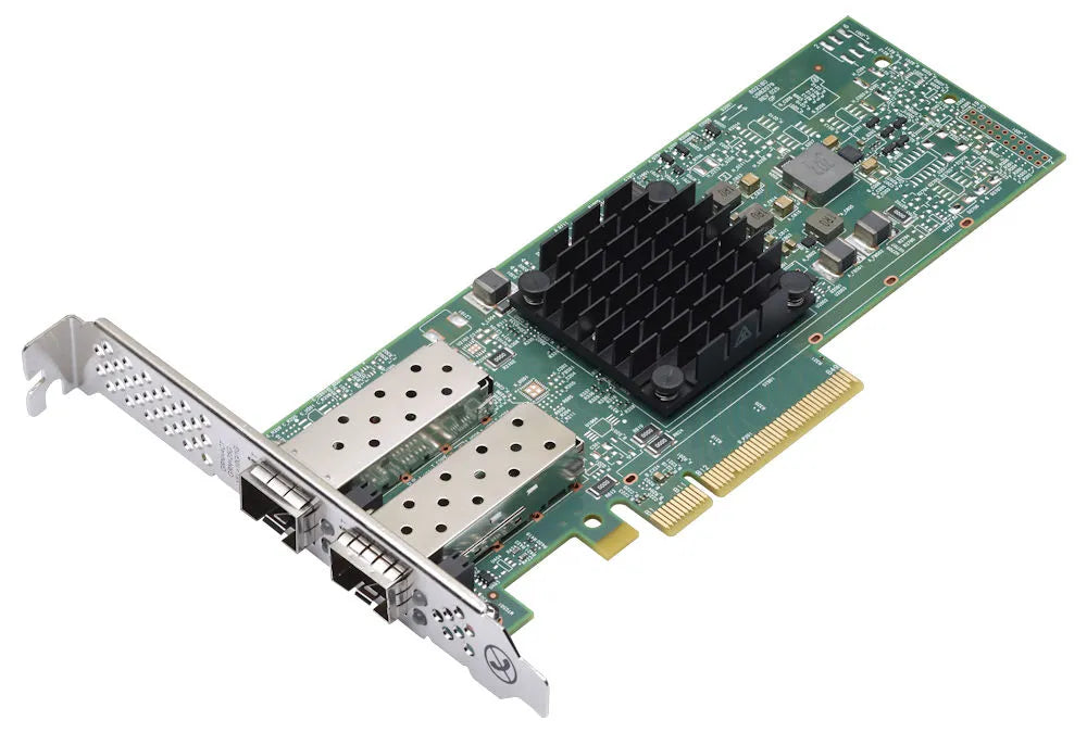 Lenovo Broadcom 57414 10/25GbE SFP28 2-port PCIe, Internal, Wired, PCI Express, Ethernet, Green, Metallic