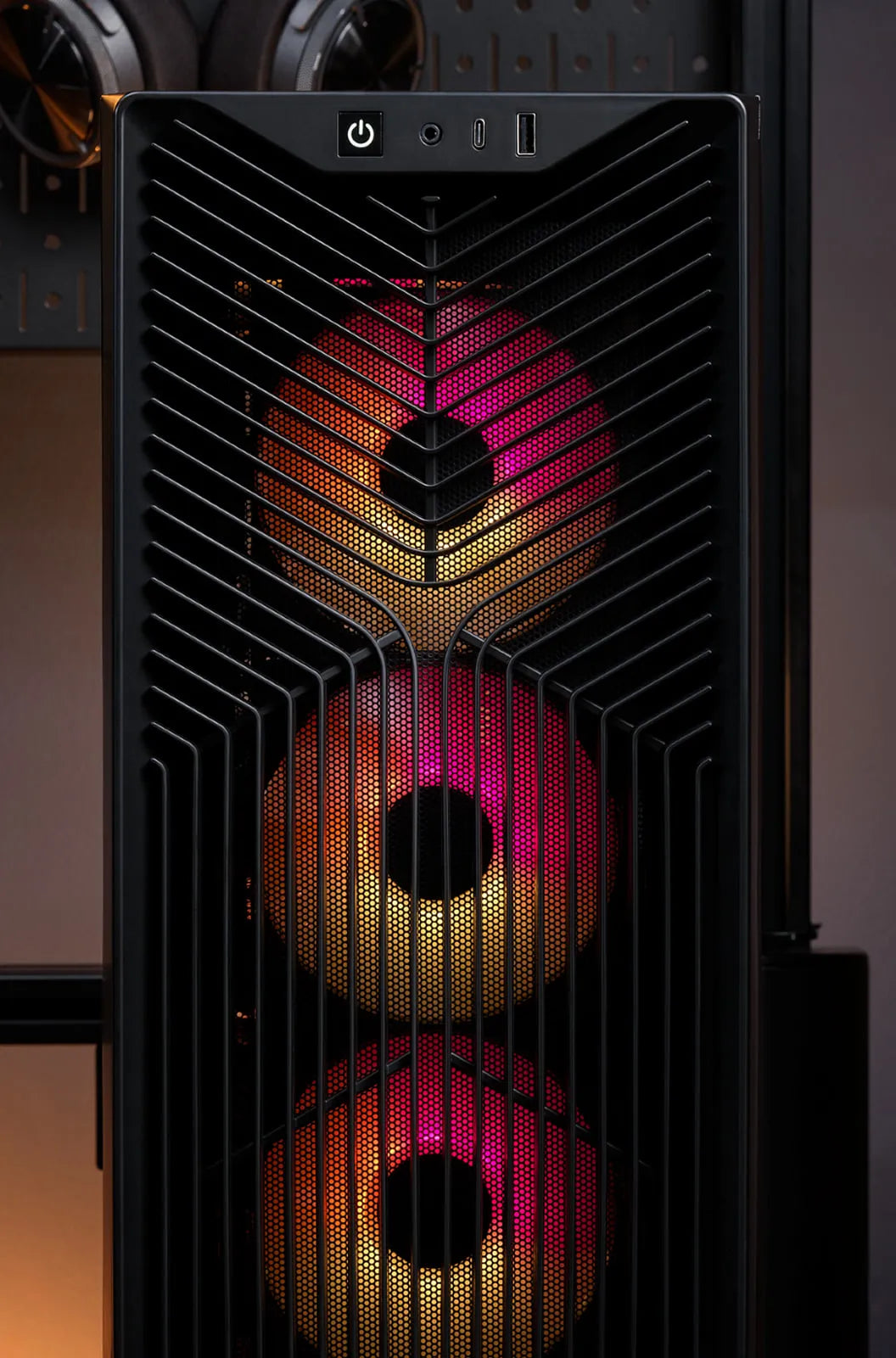 3200D RS ARGB Mid-Tower PC Case; 3x RS120 ARGB fans incl - Smoke.