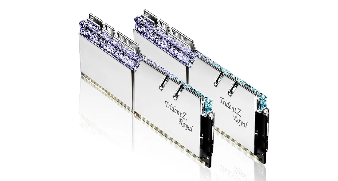 G.Skill Trident Z Royal F4-3600C18D-32GTRS, 32 GB, 2 x 16 GB, DDR4, 3600 MHz, 288-pin DIMM