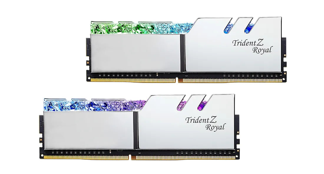 G.Skill Trident Z Royal F4-3600C18D-32GTRS, 32 GB, 2 x 16 GB, DDR4, 3600 MHz, 288-pin DIMM