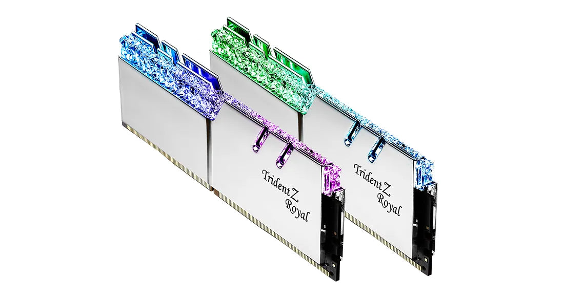 G.Skill Trident Z Royal F4-3600C18D-32GTRS, 32 GB, 2 x 16 GB, DDR4, 3600 MHz, 288-pin DIMM