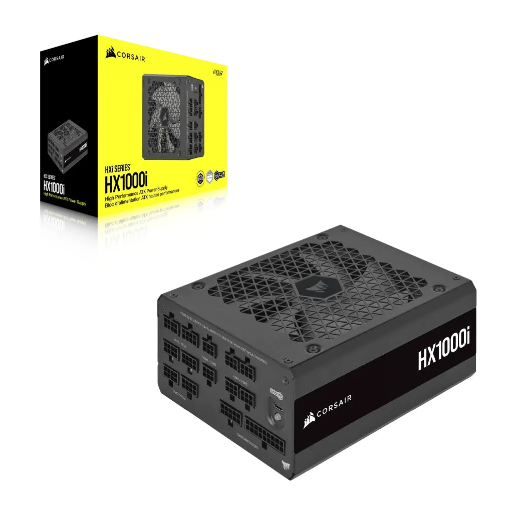 Corsair HX1000i, 1000 W, 100 - 240 V, 47 - 63 Hz, 150 W, 999.6 W, 150 W