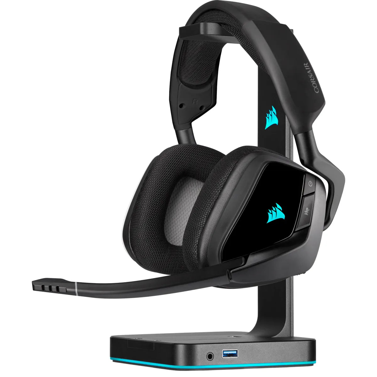 Corsair VOID RGB ELITE, Headset, Head-band, Gaming, Black, Binaural, Rotary