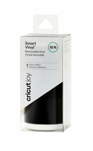 Cricut Joy Smart Vinyl – Removable (3 m), Black, Heat transfer vinyl roll, Black, Monochromatic, Matte, Cricut Joy, 139 mm