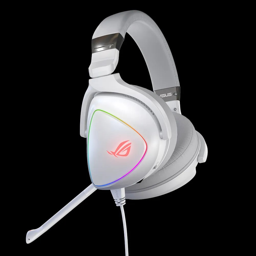 ASUS ROG Delta White Edition, Headset, Head-band, Gaming, White, Binaural, 1.5 m