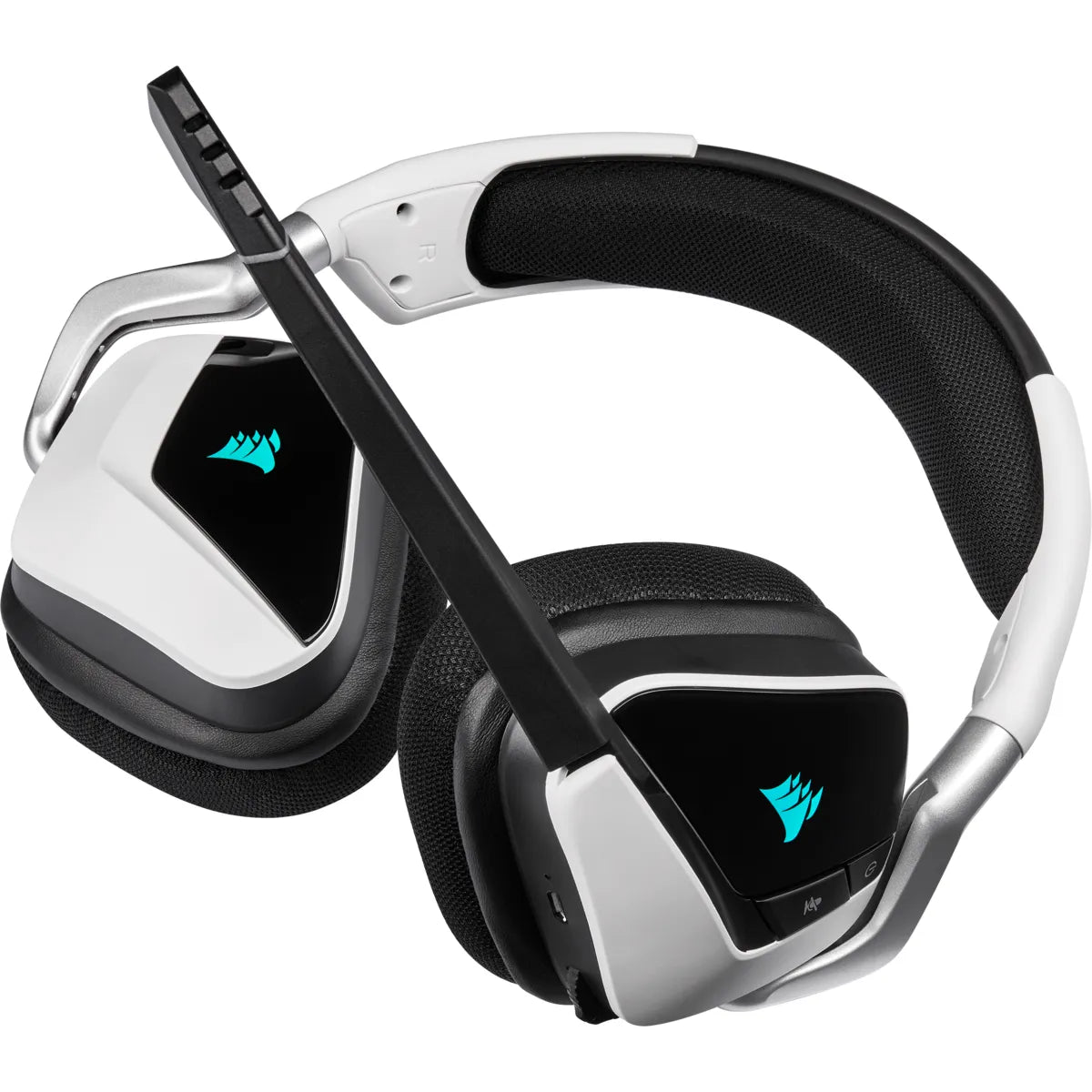 Corsair VOID RGB ELITE Wireless, Headset, Head-band, Gaming, Black,White, Binaural, 7.1 Surround Sound