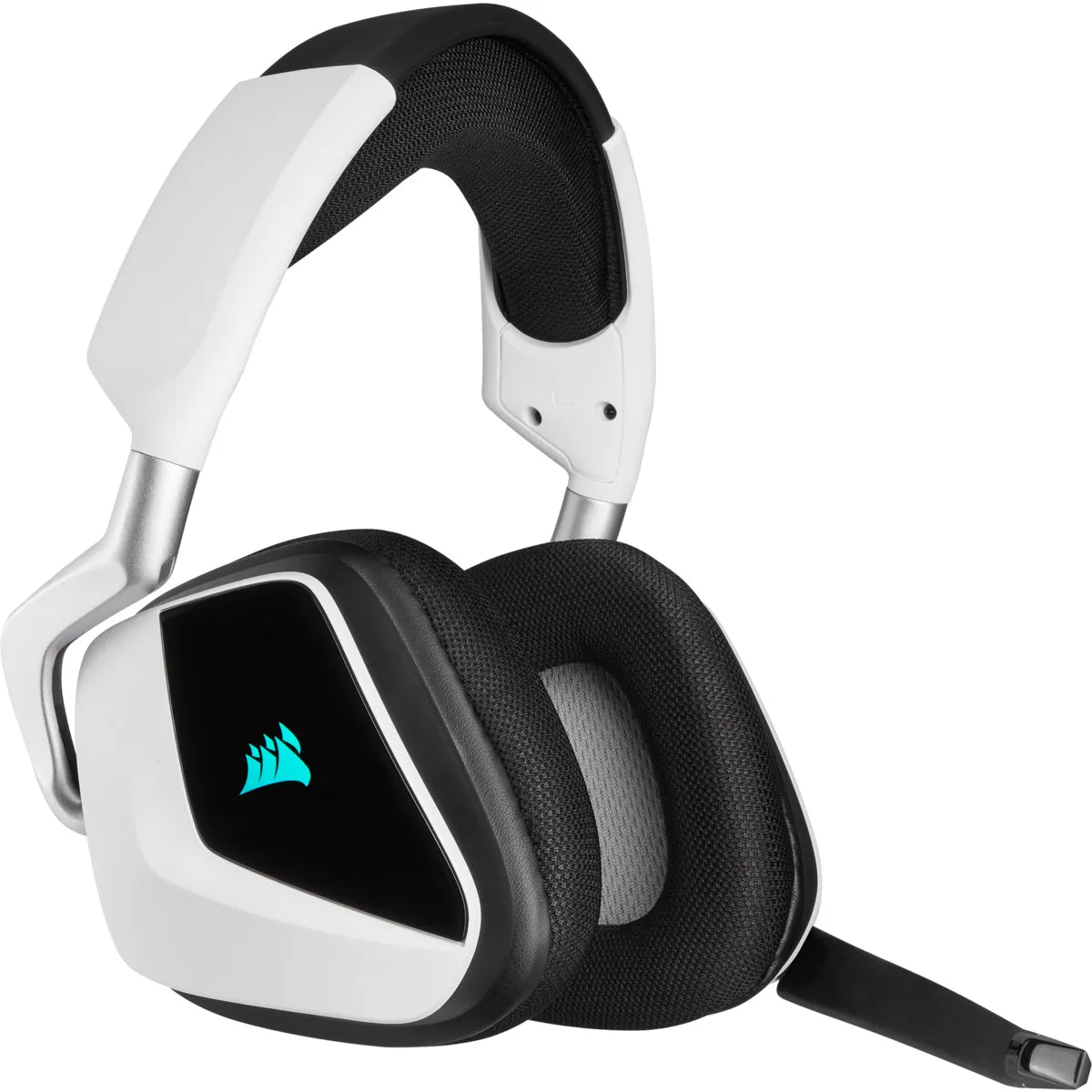 Corsair VOID RGB ELITE Wireless, Headset, Head-band, Gaming, Black,White, Binaural, 7.1 Surround Sound