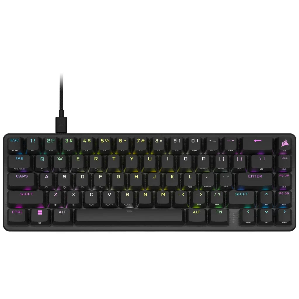 Corsair K65 PRO MINI, 65%, USB, Opto-mechanical key switch, QWERTY, RGB LED, Black