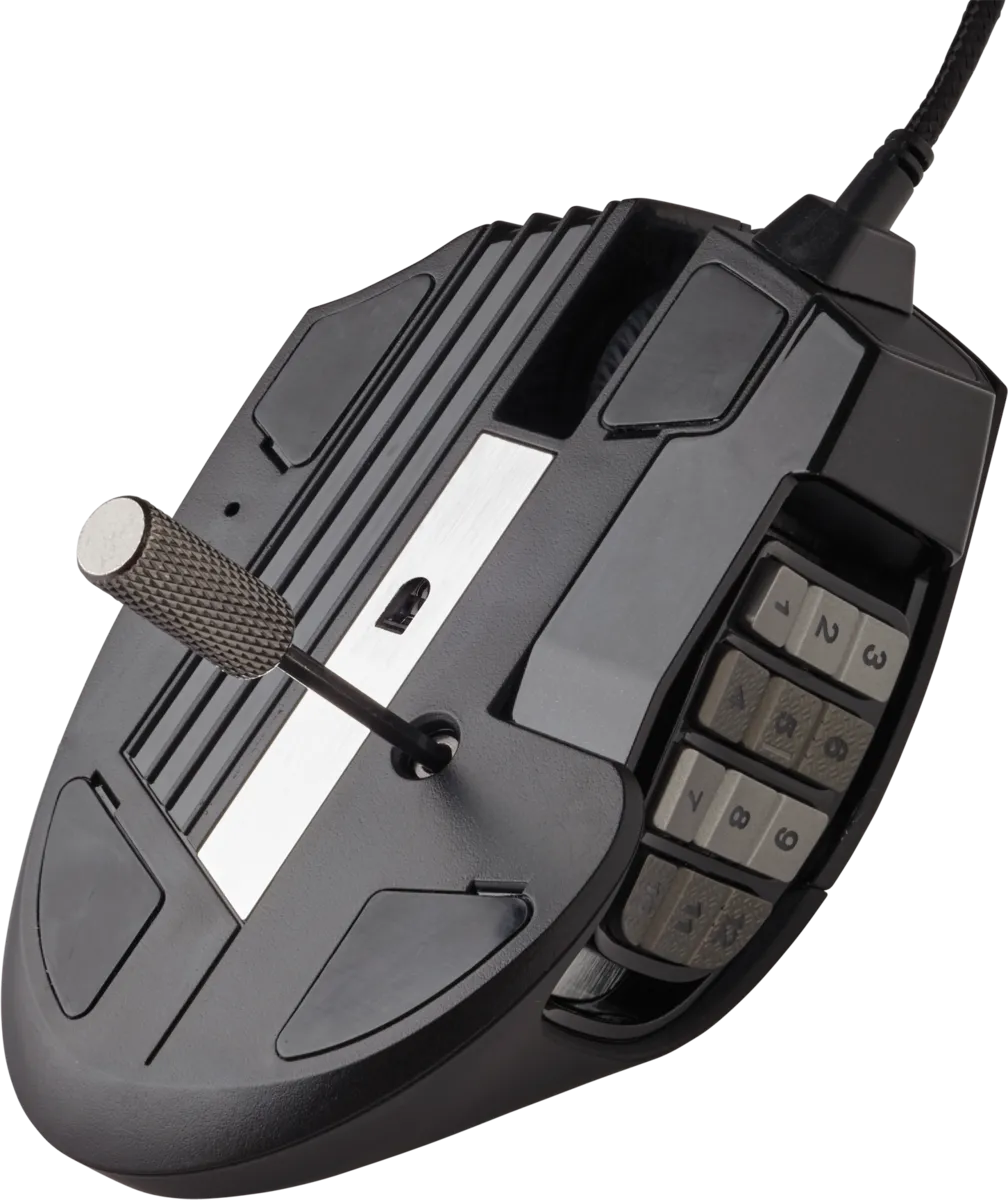 Corsair SCIMITAR RGB ELITE, Right-hand, Optical, USB Type-A, 18000 DPI, Black