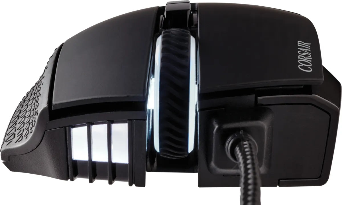 Corsair SCIMITAR RGB ELITE, Right-hand, Optical, USB, 18000 DPI, Black