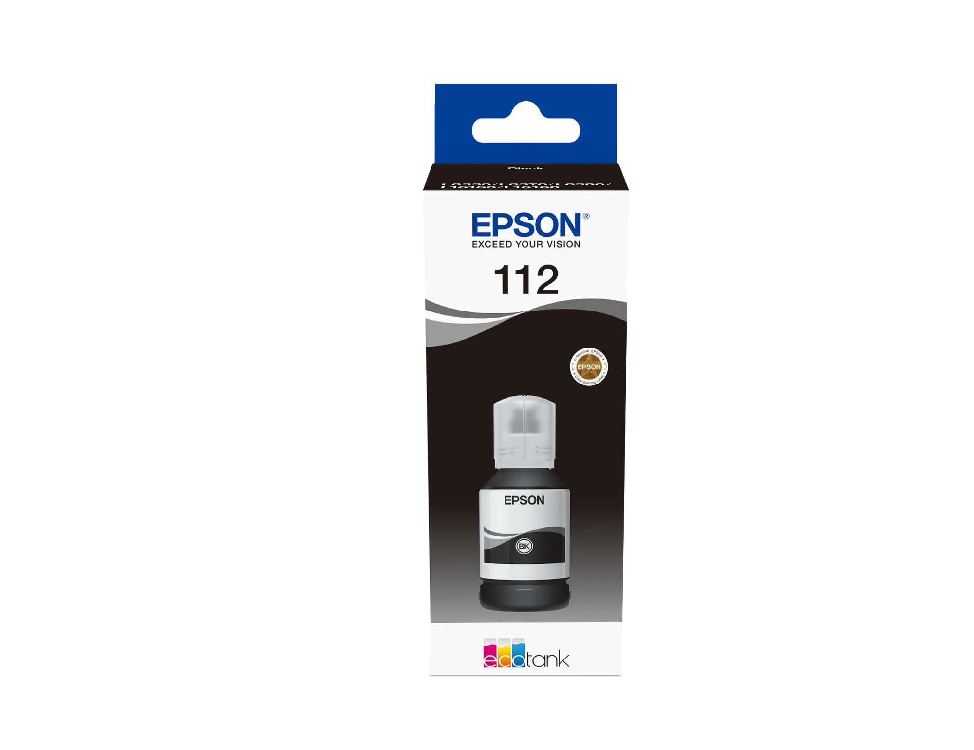 Epson EcoTank 112, Black, Epson, L5160, L5150, 7500 pages, 127 ml, 1 pc(s)