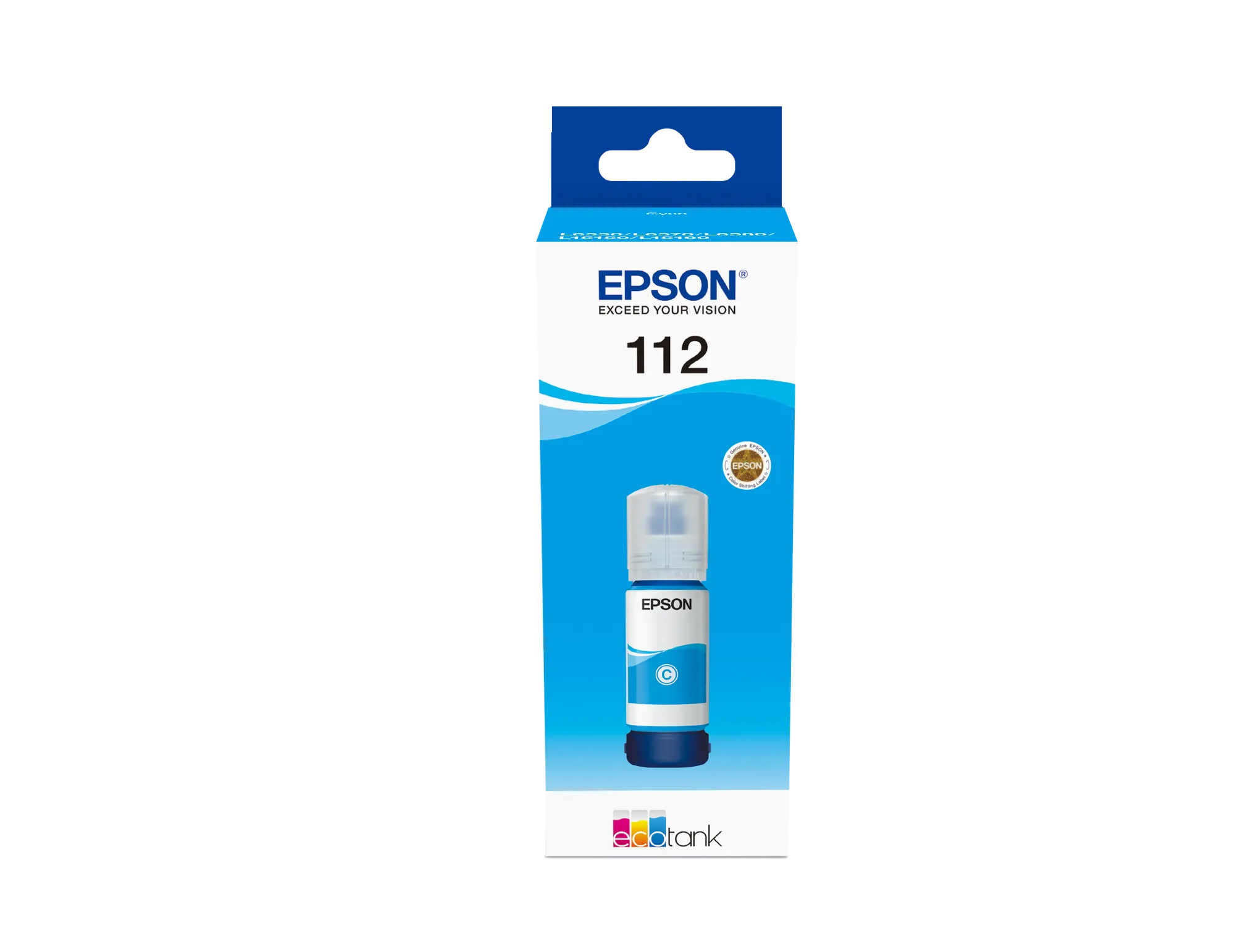 Epson EcoTank 112, Pigment cyan, Epson, L5160, L5150, 6000 pages, 70 ml, 1 pc(s)