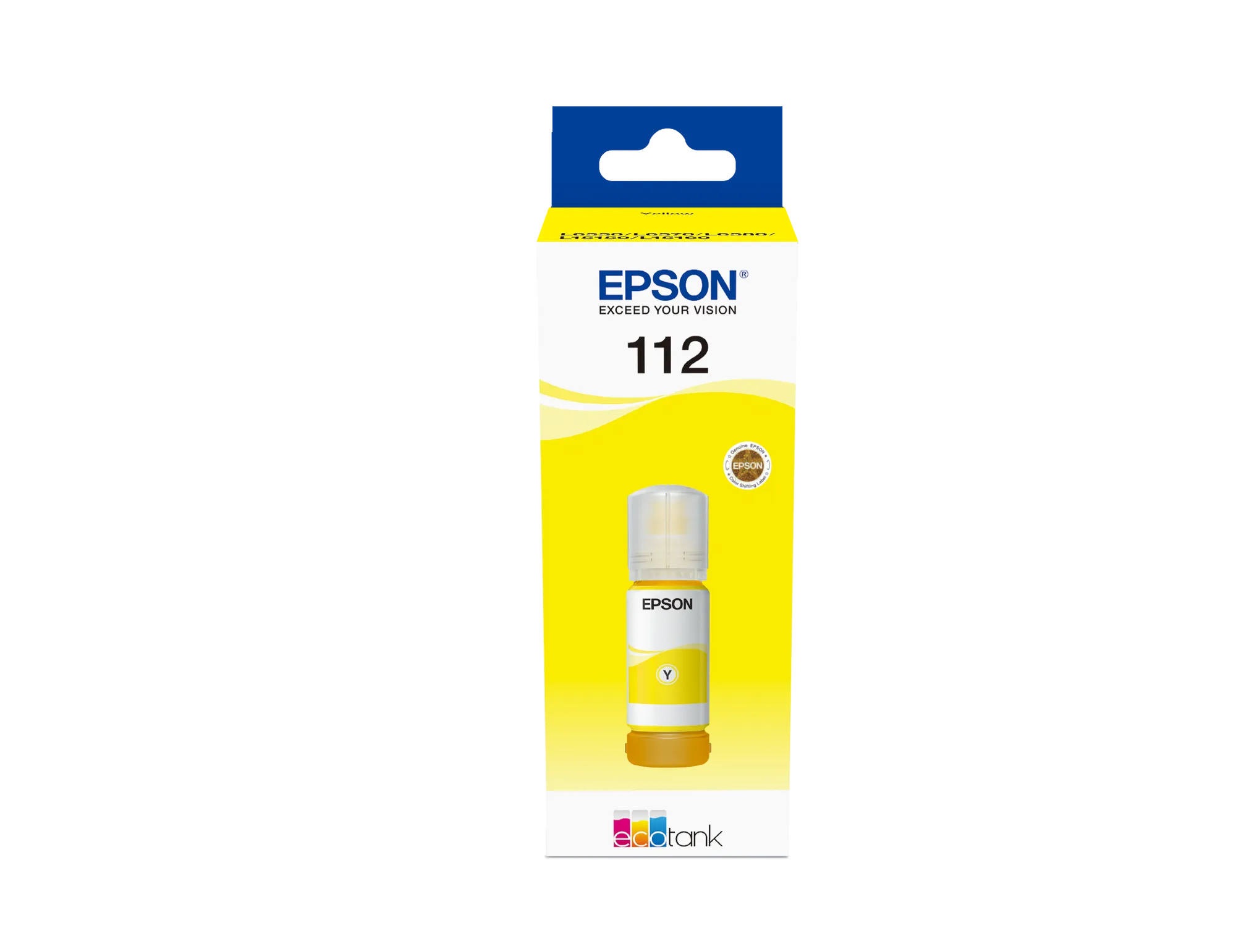 Epson EcoTank 112, Pigment yellow, Epson, L5160, L5150, 6000 pages, 70 ml, 1 pc(s)