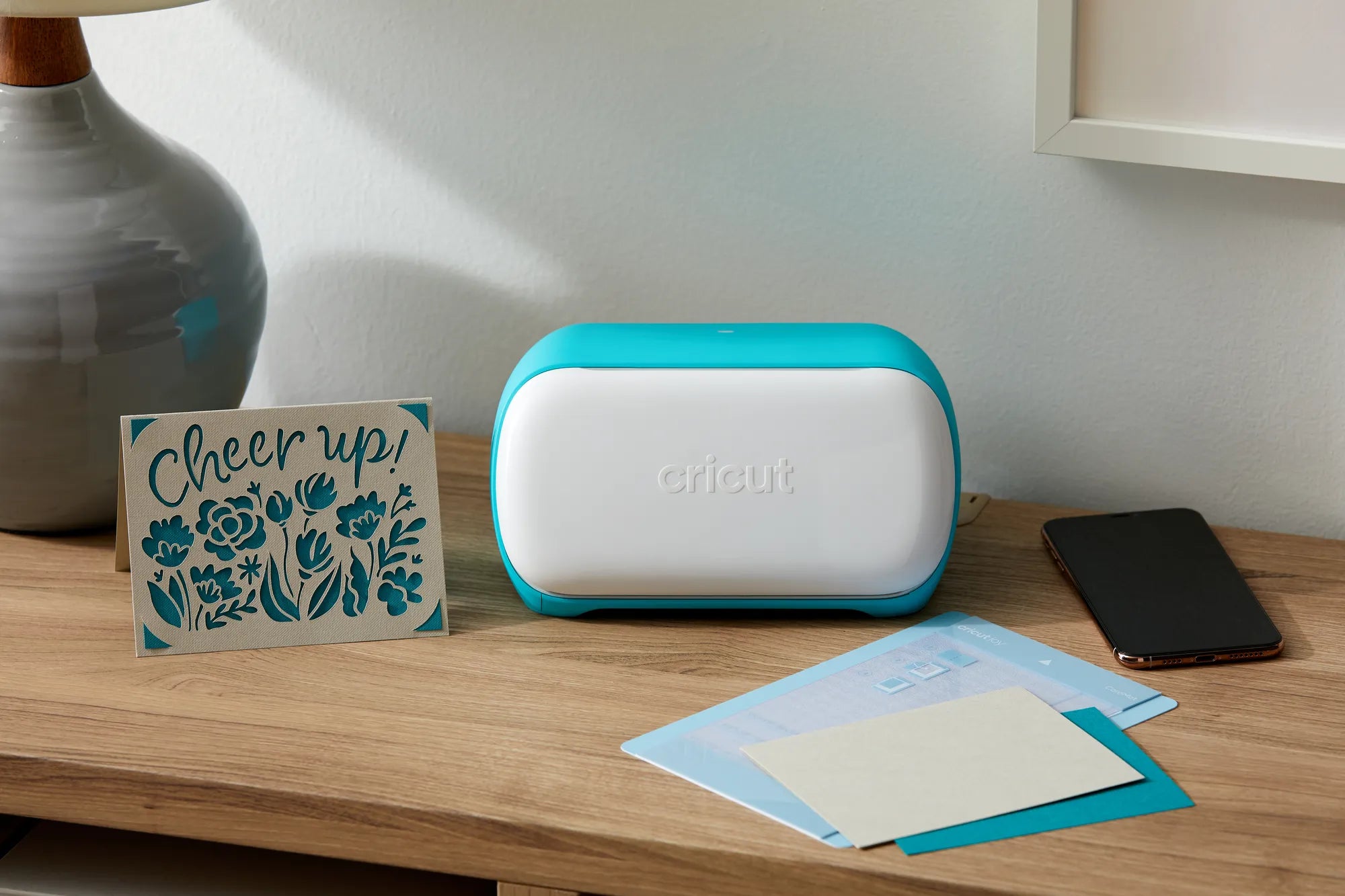Cricut Joy, Electronic, Iron-on, 11.4 cm, 16.5 cm, Blue, White, Android, iOS