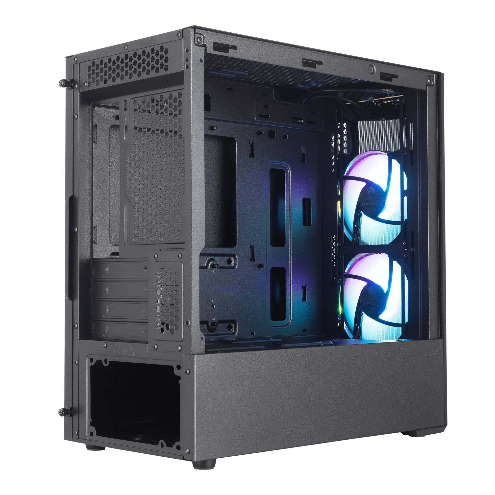 Cooler Master MasterBox MB311L ARGB, Mini-Tower, PC, Mesh,Plastic,Tempered glass, Black, Micro ATX,Mini-ITX, 2.2 cm