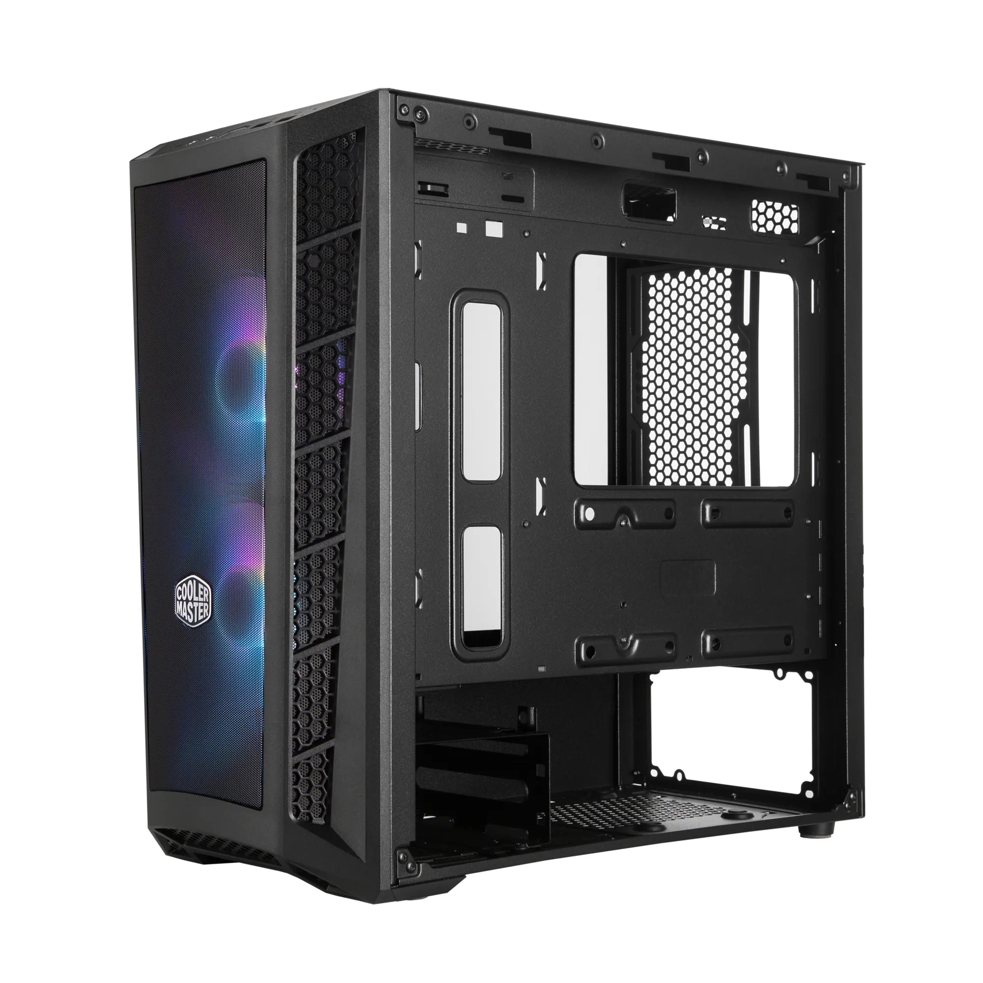 Cooler Master MasterBox MB311L ARGB, Mini-Tower, PC, Mesh,Plastic,Tempered glass, Black, Micro ATX,Mini-ITX, 2.2 cm