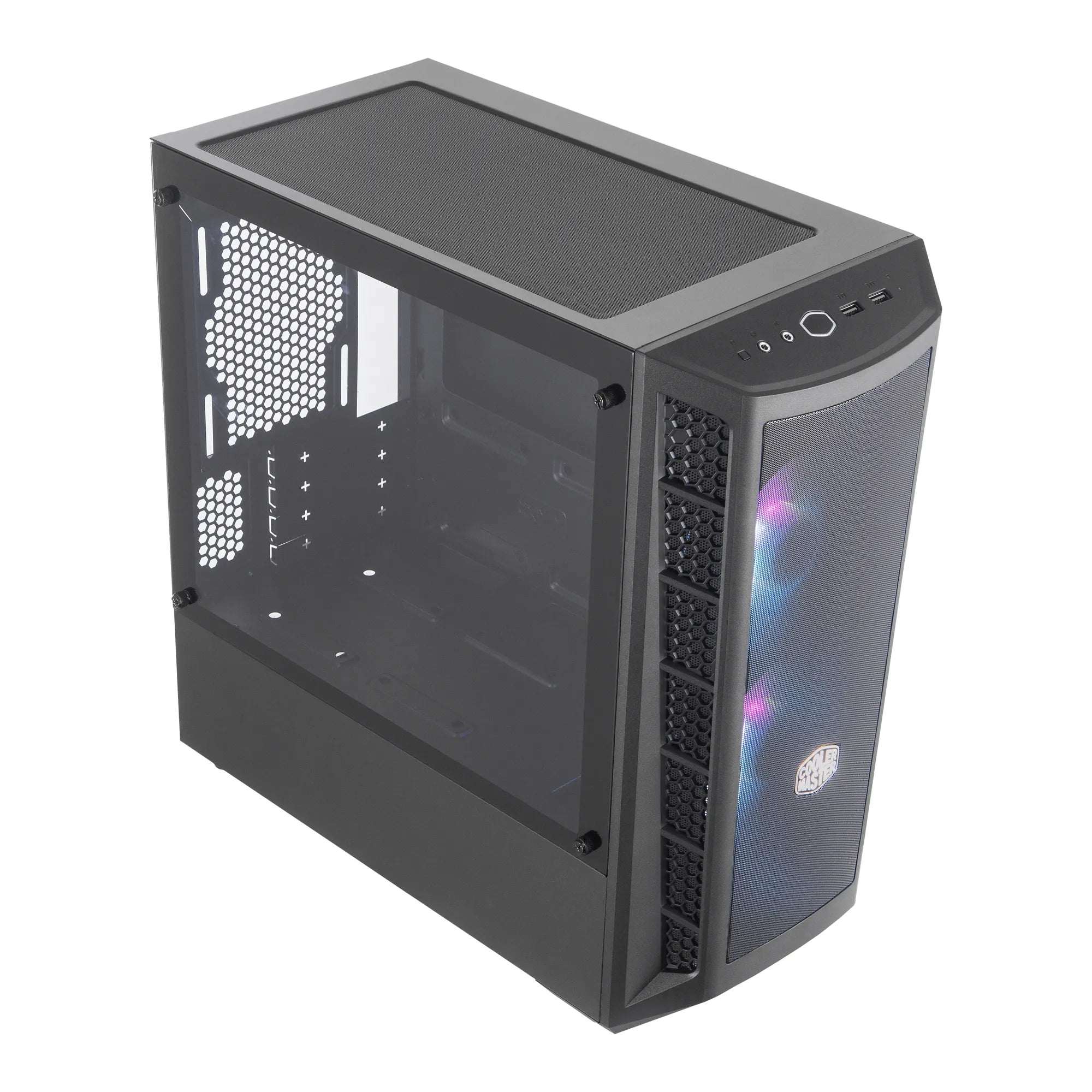 Cooler Master MasterBox MB311L ARGB, Mini-Tower, PC, Mesh,Plastic,Tempered glass, Black, Micro ATX,Mini-ITX, 2.2 cm