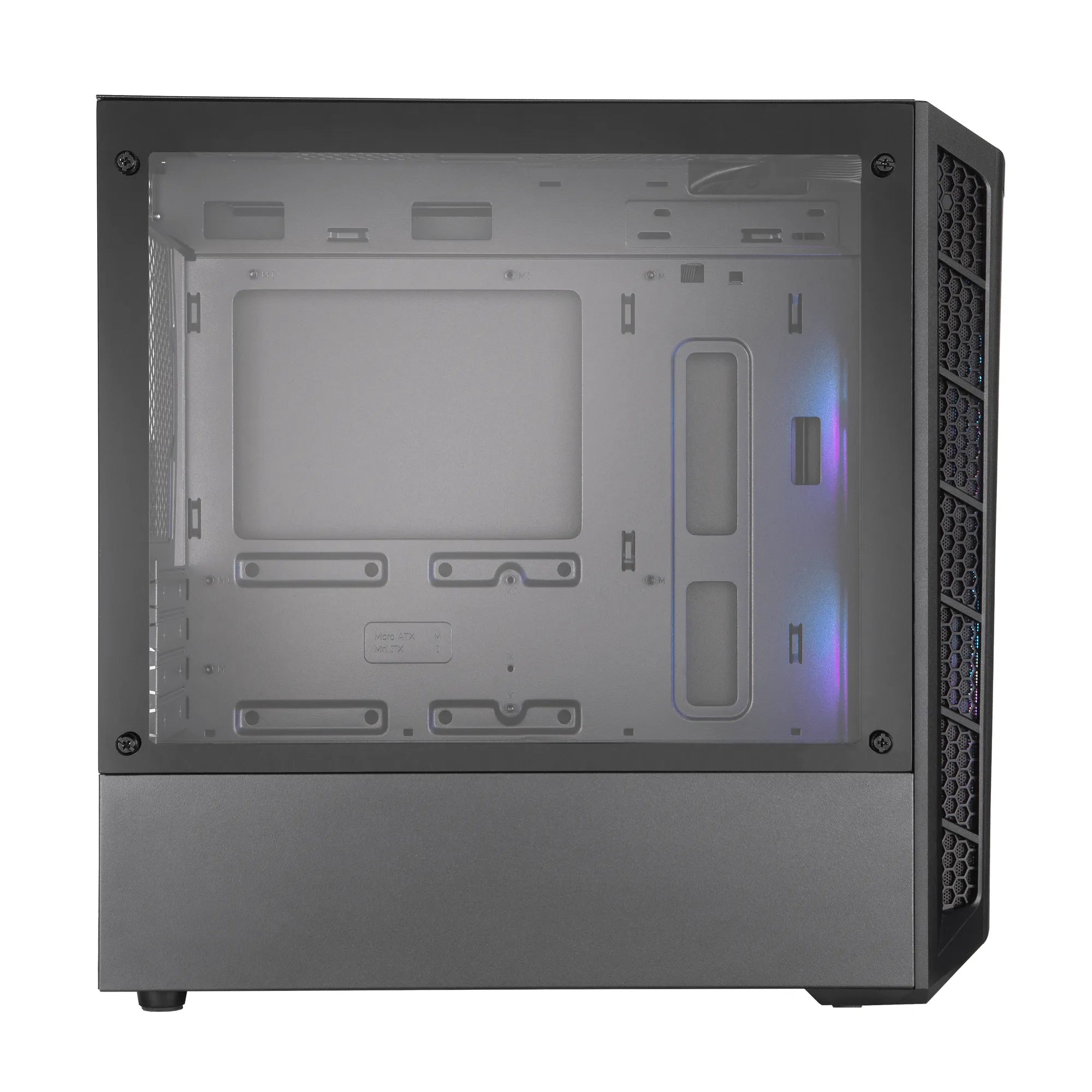 Cooler Master MasterBox MB311L ARGB, Mini-Tower, PC, Mesh,Plastic,Tempered glass, Black, Micro ATX,Mini-ITX, 2.2 cm