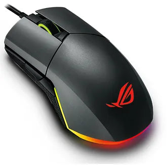 ASUS ROG Pugio II, Ambidextrous, Optical, RF Wireless+Bluetooth+USB Type-A, 16000 DPI, Black