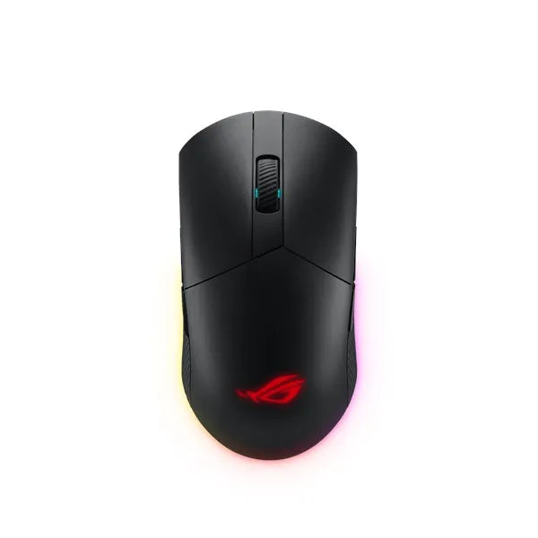 ASUS ROG Pugio II, Ambidextrous, Optical, RF Wireless+Bluetooth+USB Type-A, 16000 DPI, Black