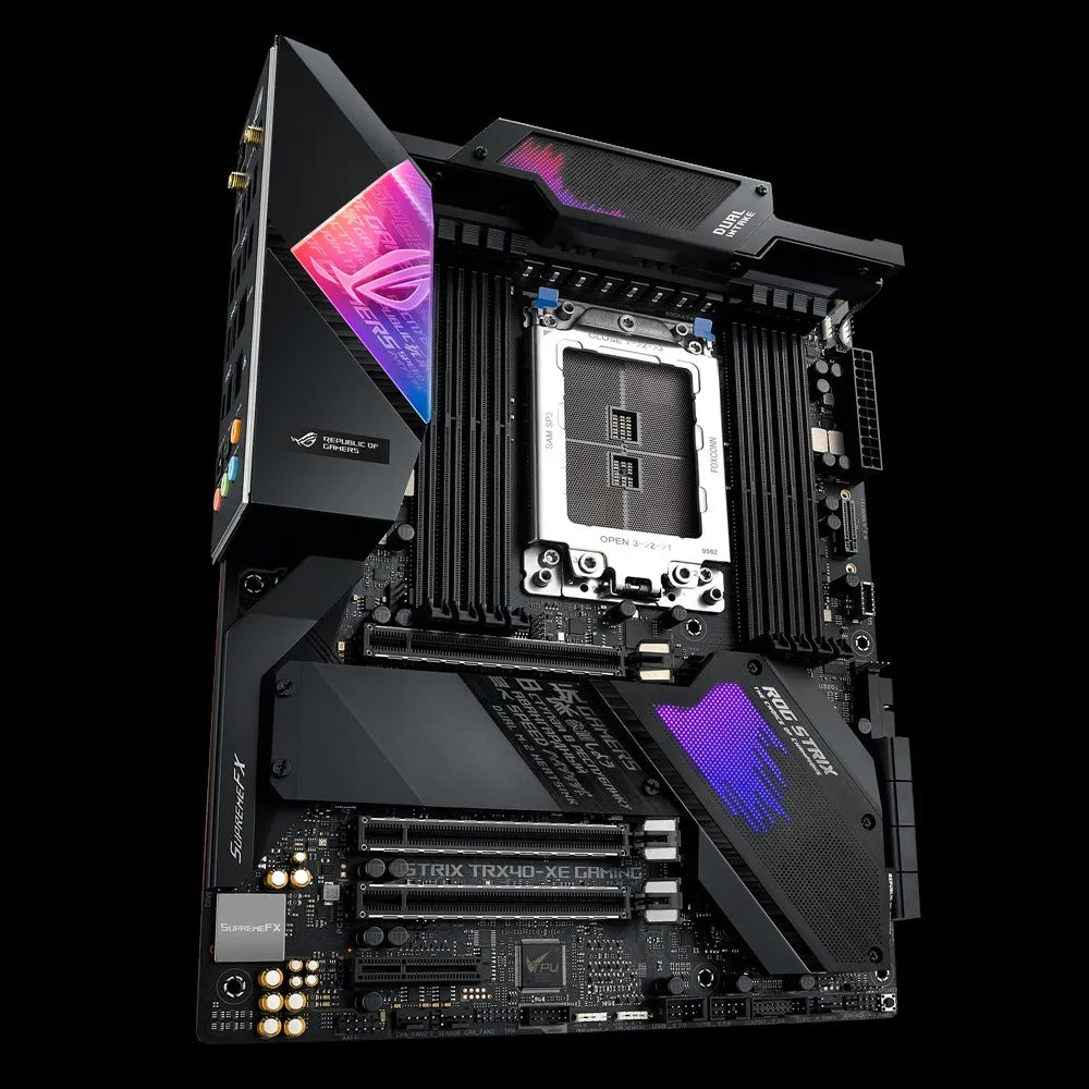 ASUS ROG STRIX TRX40-XE GAMING, AMD, sTRX4, AMD Ryzen, DDR4-SDRAM, DIMM, 2133,2400,2666,2800,3200,3400,3466,3733,3800,4133,4266,4333,4400,4600,4666 MHz