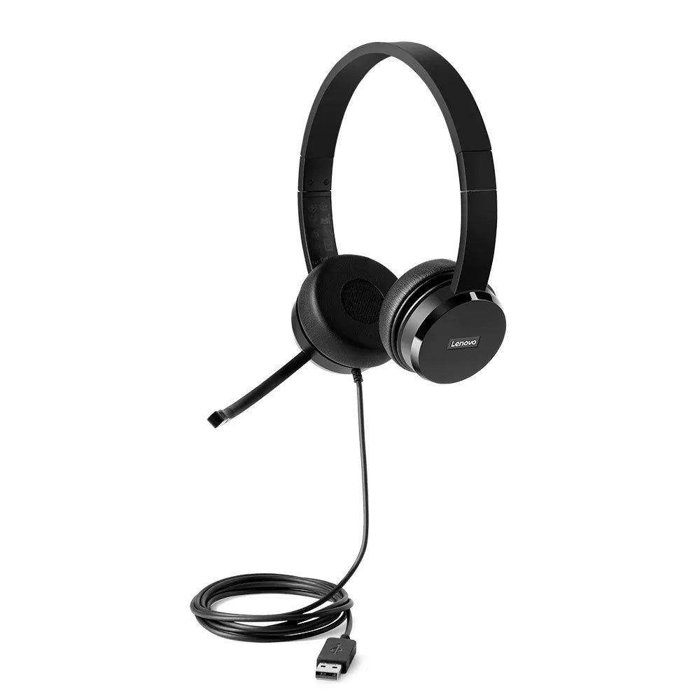 Lenovo 4XD0X88524, Headset, Head-band, Office/Call center, Black, Binaural, 1.8 m