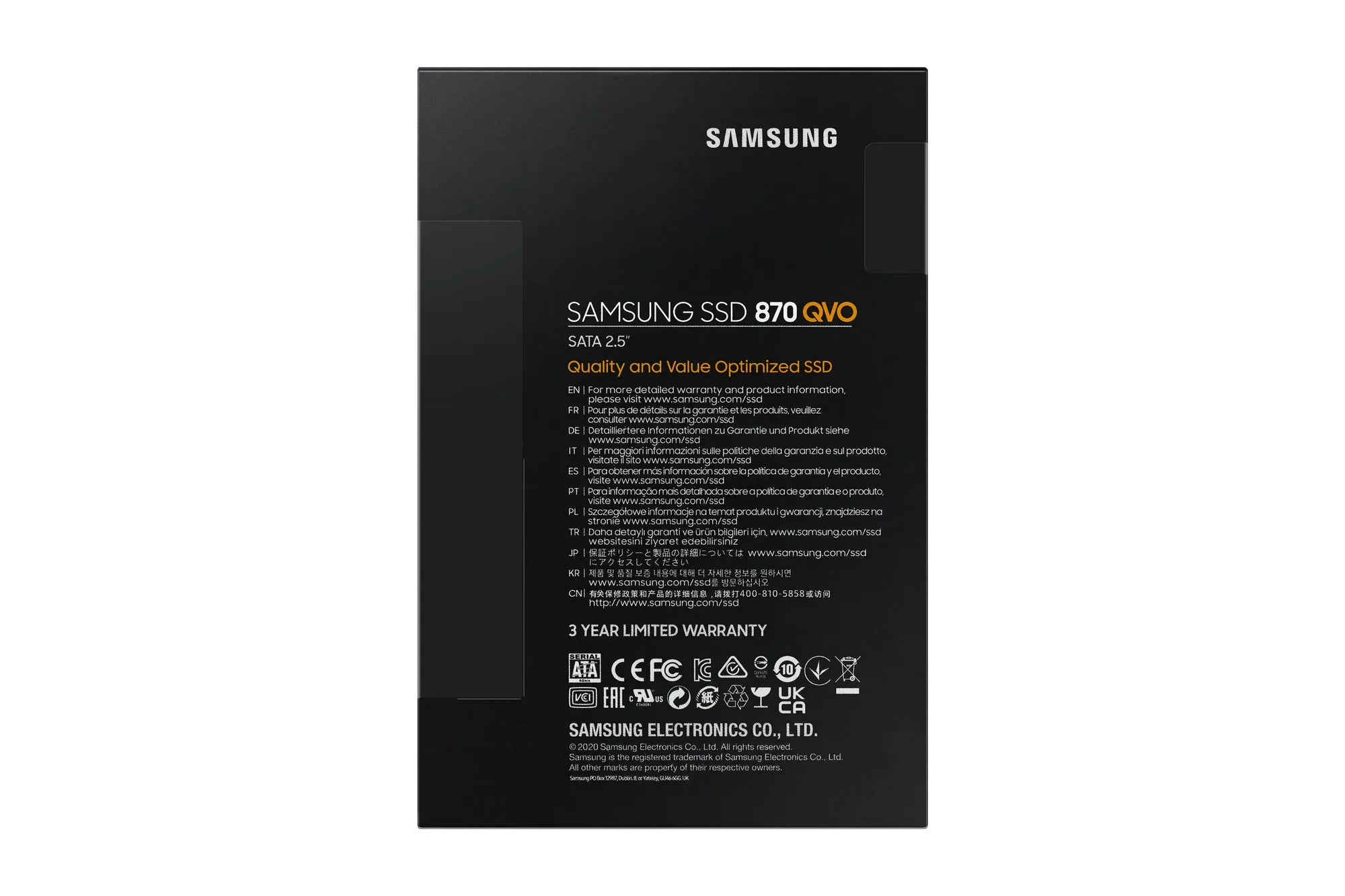 Samsung MZ-77Q1T0, 1000 GB, 2.5", 560 MB/s, 6 Gbit/s